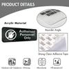 Acrylic Wall Sign, "Take A Deep Breath," Self-Adhesive Door or Wall Sign, 25.4 x 7.6 cm view 3