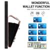 GoodcAcy Protective Case Compatible with Xiaomi 14T, Leather Flip Wallet Case with Zipper, Strap and Ring Stand, Pink view 2