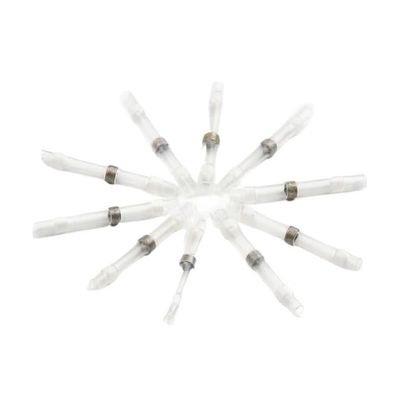 UYCUODLUY 50-Piece 26–24 AWG White Heat-Shrink Butt Terminals