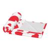 Scattered Heart Plush Flannel Fleece Throw Blanket, 50 x 60 in view 3