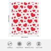 Scattered Heart Plush Flannel Fleece Throw Blanket, 50 x 60 in view 4
