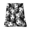 Sports Team Football Plush Fleece Throw Blanket, 127 x 152 cm view 2