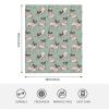 Pug Dogs Sitting Plush Throw Blanket, Warm Flannel Fleece, 127 x 152 cm view 4