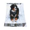 Bernese Mountain Dog Snowfall Plush Fleece Throw Blanket, 50 x 60 in view 2