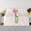 ZORIN Flannel Fleece Throw Blanket, 127.7 x 101.6 cm, 3D Print, Love Balloon Frog Design view 1