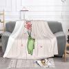 ZORIN Flannel Fleece Throw Blanket, 127.7 x 101.6 cm, 3D Print, Love Balloon Frog Design view 2