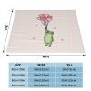 ZORIN Flannel Fleece Throw Blanket, 127.7 x 101.6 cm, 3D Print, Love Balloon Frog Design view 4