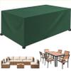 XUEQXUE Winterproof Garden Furniture Cover, 110 x 420 x 110 cm, Green view 1