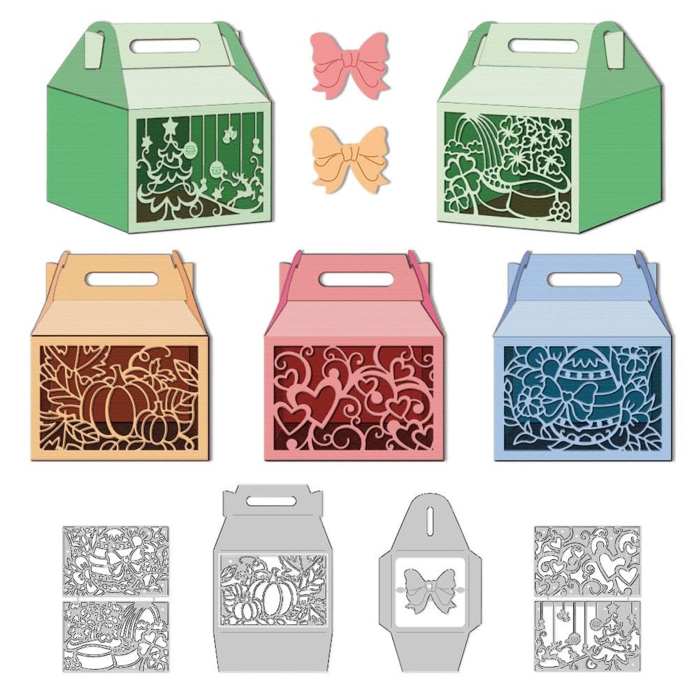 DELORIGIN 3D Dies for Gift Boxes and Festive Gift Bags