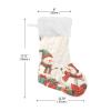 JUMBEAR Cute Snowman Christmas Stocking with Wooden Background, 1 Pc view 2