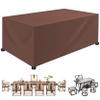 XUEQXUE Waterproof Garden Furniture Cover, 170 x 300 x 170 cm, Brown view 1