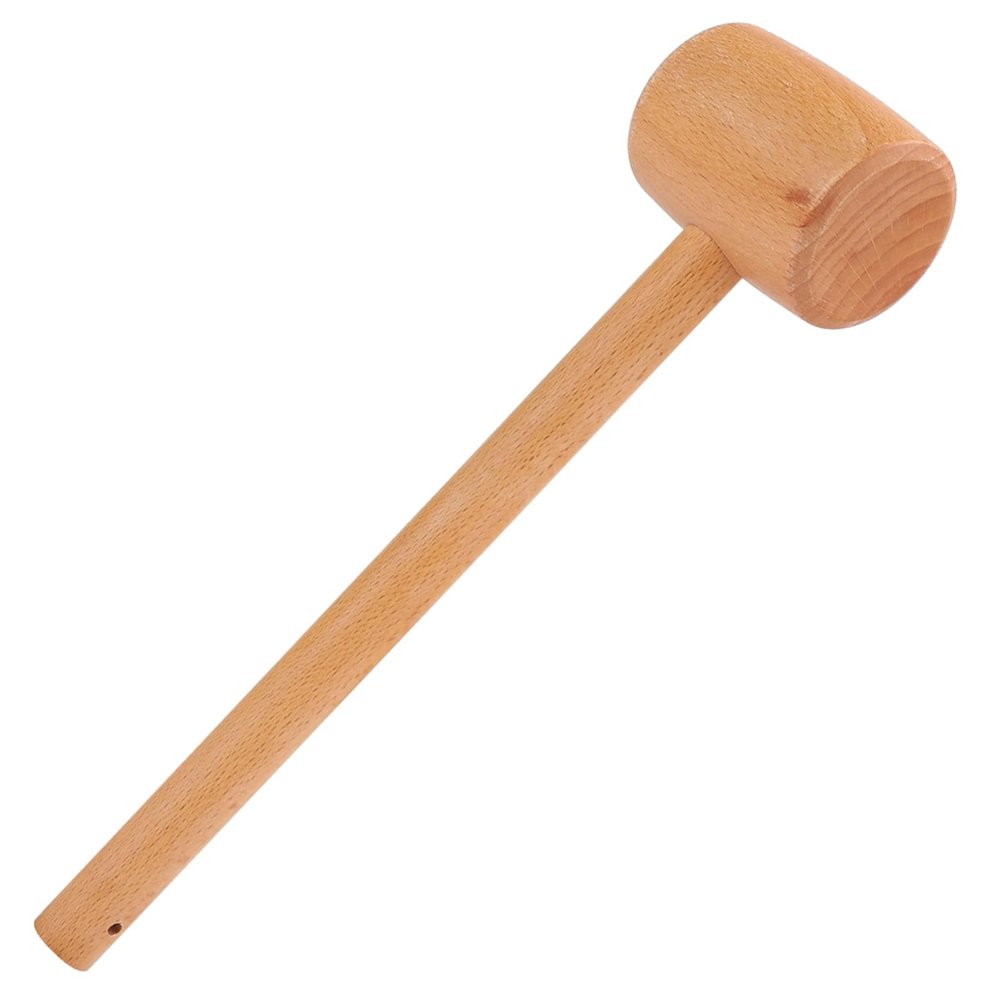 Solid Beech Wood Leathercraft Hammer, Handcrafted DIY Carpenter's Hammer