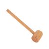Solid Beech Wood Leathercraft Hammer, Handcrafted DIY Carpenter's Hammer view 2
