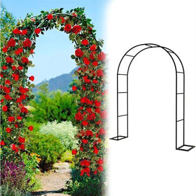 Weather-Resistant Garden Arch Support for Climbing Plants and Flowers, Stable Base, 350 x 220 x 40 cm