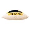 Fabulous White Velvet-Feel Pillow, Dinosaur Monster Tokyo Japan Design, 40 x 40 cm, Cover and Insert Included view 4