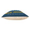 Velvet Cushion, Blue, “Sometimes I Just Find Myself Sister” Design, 40 x 40 cm, Velour Feel, Cover and Cushion Included view 4