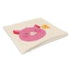 Fabulous Velvet-Look Pillow Cover, White Pig Design, Chinese Zodiac, 40 x 40 cm view 2