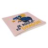 Fabulous Velvet Cushion, Pink, “Je Roule en Dragon” Design for Children, Dream Myth, 40 x 40 cm, Soft Velvet Feel, Cover and Cushion Included view 2