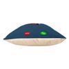 Fabulous Blue Velvet Pillow “Mein Auto m'appelle Passion,” 16 x 16 in, Cover and Insert Included view 4