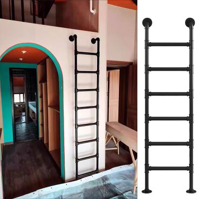 Heavy-Duty Metal Emergency Ladder for Wall Mounting