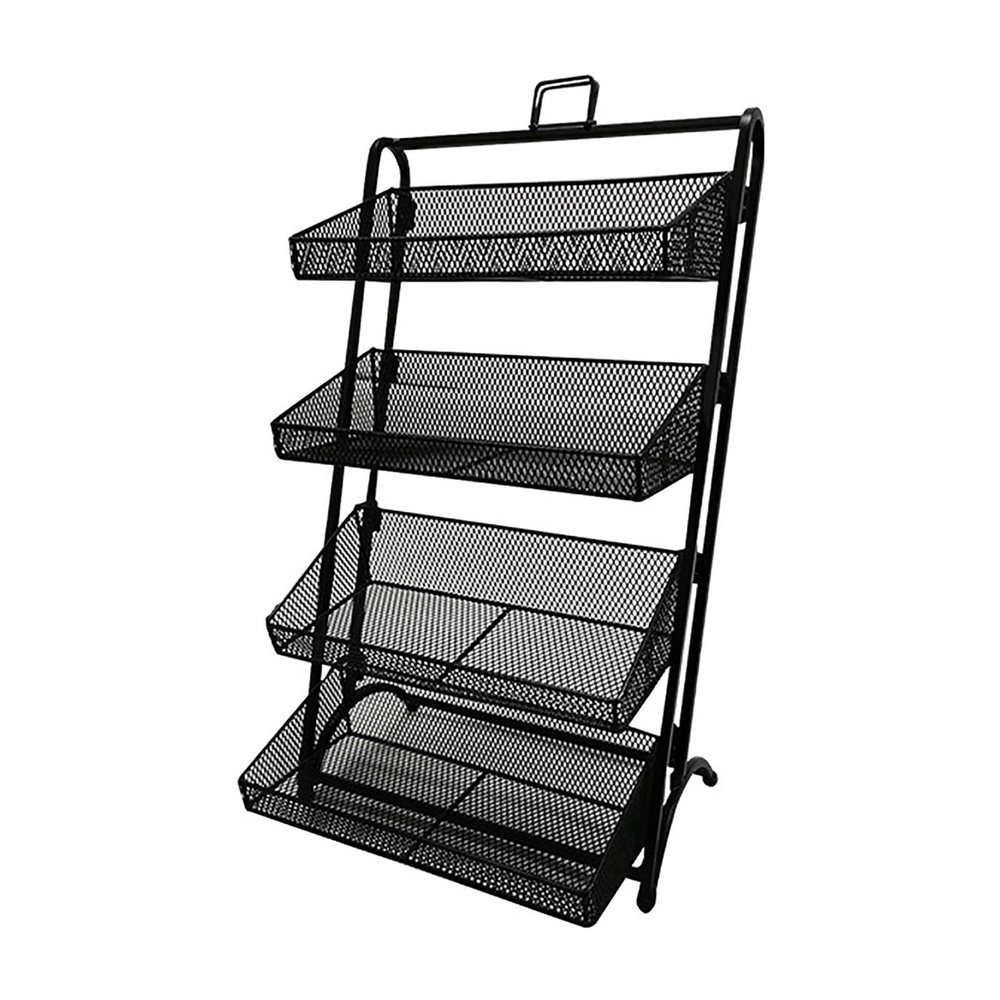 Wire Candy Rack with Baskets, Black Countertop Stand