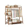 Bamboo Garment Rack with Storage, 7-Tier Shelves view 1