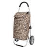 Beagles Alberic Shopping Trolley with Double Wheels – Zebra Brown view 2