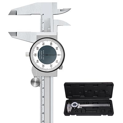 CHENGNAN 200 mm Stainless Steel Caliper, Dual-Reading Scale, 0.01 mm Precision