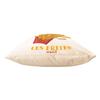 Velvet Cushion, White, “Pommes Silber macht nicht Le Bonheur” Street Food, 40 x 40 cm, Soft Velvet Feel, Cover and Cushion Included view 4