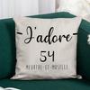 Fabulous Faux Leather Pillow Cover, White, J'adore 54 Meurthe-et-Moselle, Nancy Region, 40 x 40 cm view 4