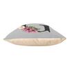Gray Velour Cushion, G Gabrielle Gisle Floral Alphabet Design, 40 x 40 cm, Cover and Insert Included view 4