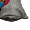 Fabulous Faux Leather Cushion, Gray, Neko Ramen Japanese Cat Anime Design, 40 x 40 cm view 3