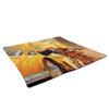 Fabulous Pillow Cover, Faux Leather, White, New York Manhattan Vintage Travel Art Deco 1930s Poster, 40 x 40 cm view 2