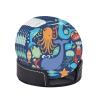 Drink Coasters with Holder, 6-Piece Set, 10 cm, Ocean Whale, Fish & Octopus Print view 2