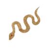 Gold Rhinestone Snake Applique Iron-On Patch for Jeans and Jackets view 1