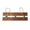 HCBUTAE Carbonized Wood Hanging Plant Shelf for Balcony Railings view 1