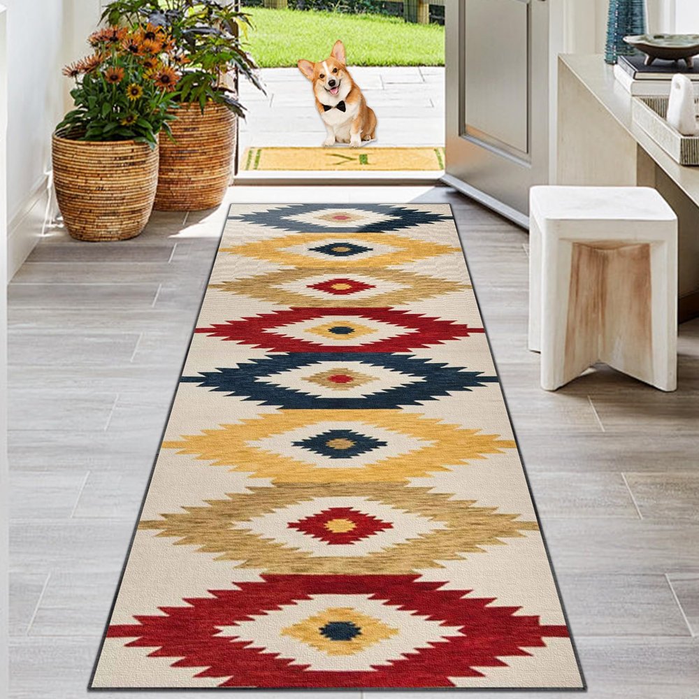 KwuSeug Washable Non-Slip Runner Rug, 40 x 350 cm