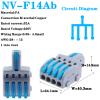 BYLSAGWHT 1-Input to 2/3/4/5-Output Splitter Quick Spring Wire Connector with Lever (NV-F14AB, One Size) view 2