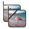 Flamingo at the Beach Heat-Resistant Pot Holders, 2-Pack view 2