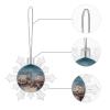 Christmas Snowflake Ornaments with Two Turtles and Shells view 4