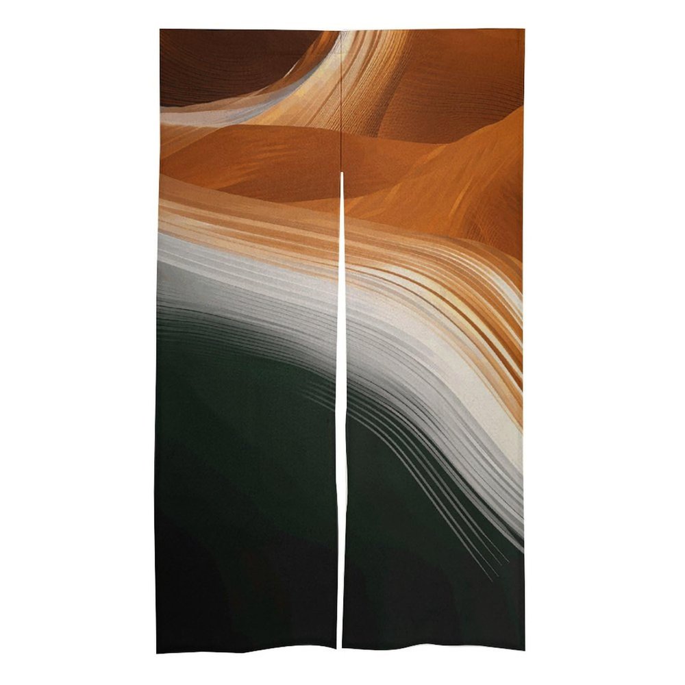 QWJKM Flag-Element Pattern Door Curtain, Blackout Privacy Curtain for Glass Doors, Thermal Insulating Winter Door Curtain and Bedroom Window Covering