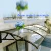 Door Canopy, UV, Rain & Snow Protection, Aluminum & Polycarbonate, Impact-Resistant, 24 x 63 in, Brown view 4