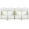 Woven Folding Room Divider, White, 4/5/6 Panels, Freestanding, 50 x 30 cm, 5-Piece view 1