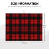 Microfiber Dish Drying Mat for Kitchen Counter, 24 x 18 in, Red and Black Checkered view 2