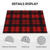 Microfiber Dish Drying Mat for Kitchen Counter, 24 x 18 in, Red and Black Checkered view 3