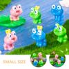 Happyyami Miniature Frog Figurines with Crowns, 6-Piece Resin Set view 3