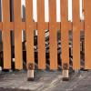 Toddmomy 3-Piece Wooden Fence Base, Weather-Resistant Garden Fence Support view 4