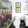 BTCOWZRV Tractor Winter Shower Curtain Set, Waterproof Fabric, 152 x 183 cm view 4