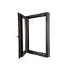ALUCON 500 x 900 mm uPVC Casement Window, 50 x 90 cm, Interior/Exterior Walnut, DIN Left-Handed view 4