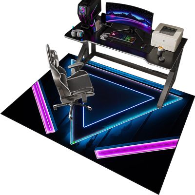 EYKWKB 120 x 180 cm Gaming Chair Mat for Hard Floors, Scratch-Resistant and Non-Slip